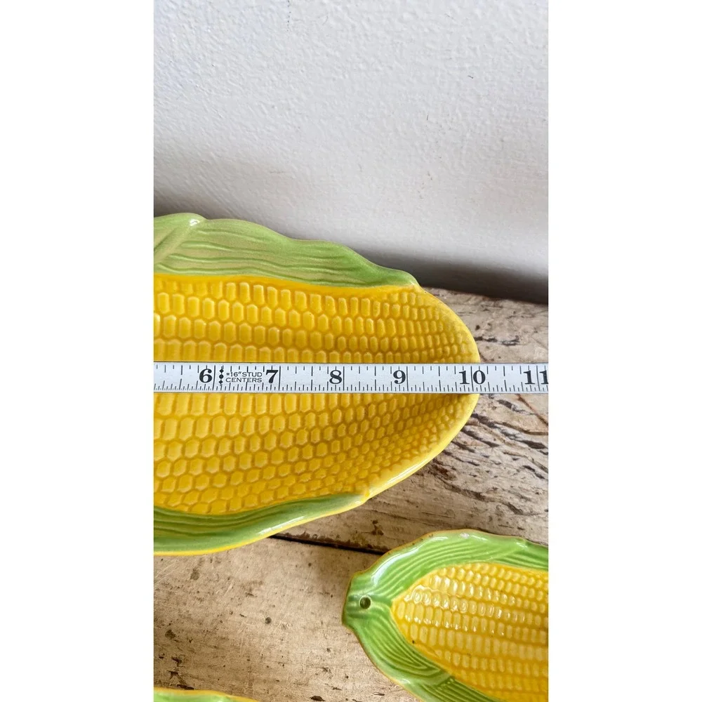 Vintage Weiss Hand Painted Corn Serving Bowls Set of 3 Brazil Yellow CSGC